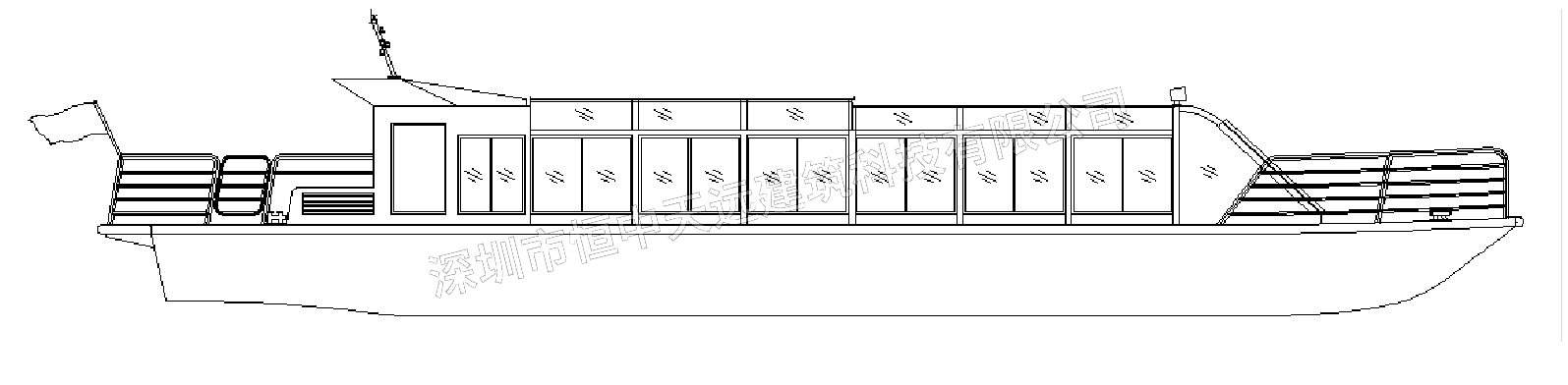 开合屋顶在观光船中的应用